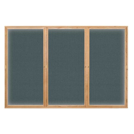 United Visual Products Open Faced Traditional Corkboard, 24x18" UV640A-WHITE-CLOUD